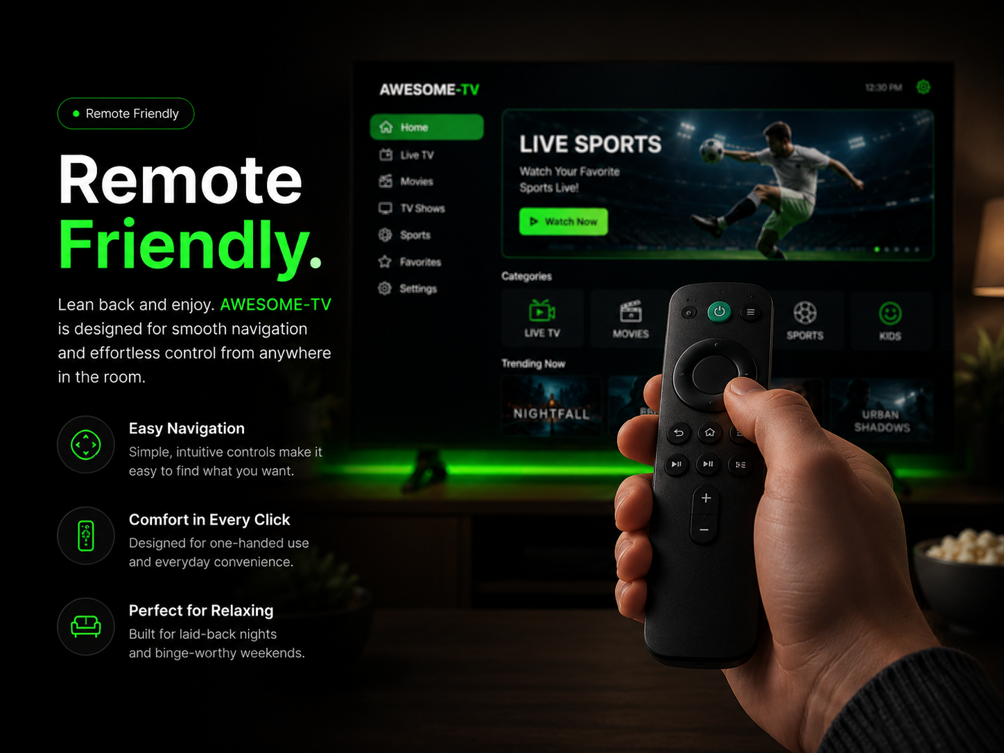 TV setup preview